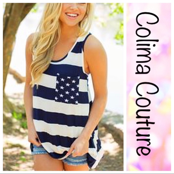 Colima Couture Tops - The All American Girl Tank